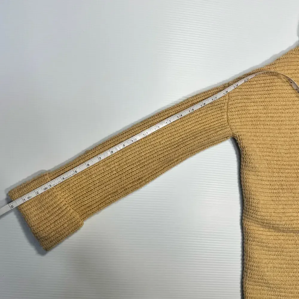 Pilcro Anthropologie Cowl Neck Tunic Sweater Honey Beige Women’s Small Neutral - Picture 10 of 16